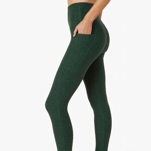 Beyond Yoga Spacedye Out Of Pocket High Waisted Midi Legging Pine Forest Green